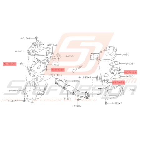 Ecrou sortie turbo / sortie culasse / up pipe GT WRX STI BRZ GT8637607