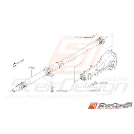 Schéma Arbre de Transmission Origine Subaru WRX STI 2008 - 201437617