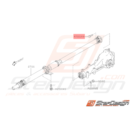 Vis de fixation d'arbre de transmission WRX STI 02/2003 - 201437618