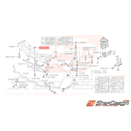 Écrou Subaru GT WRX STI BRZ FORESTER37654 Écrou Subaru GT WRX STI BRZ FORESTER37654