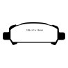 Kit Plaquettes Arrière EBC Subaru Impreza GT 1999 - 2000 forester 97-0237735