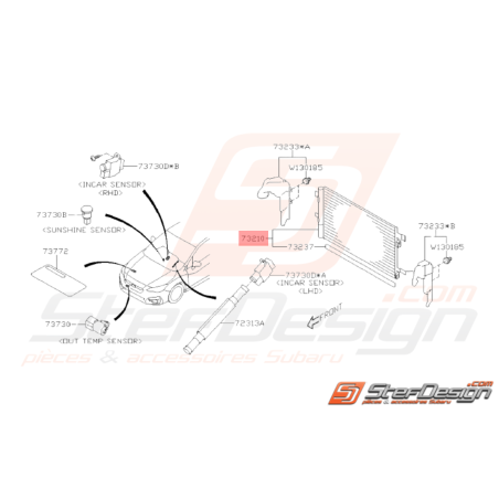 Condenseur de Climatisation Origine Subaru Impreza 2018 1.6L37762