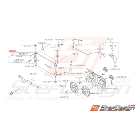 Radiateur Moteur Origine Subaru Impreza 2018 1.6L37764