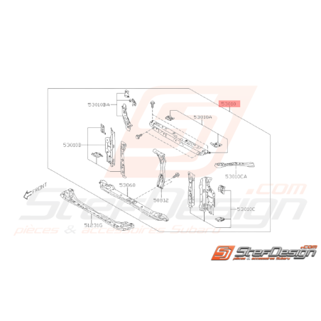 Façade Avant Origine Subaru Impreza 2018 1.6L37768