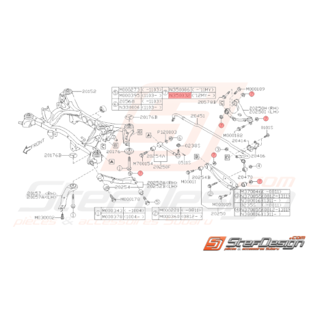 Écrou de blocage de fixation d'amortisseur STI 12-14 BRZ 12/2013 - 06/201637912