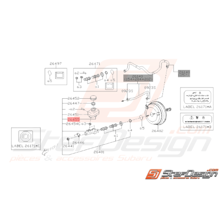 Témoin de Niveau Maitre Cylindre Origine Subaru WRX STI 08-14 BRZ 13-1937924