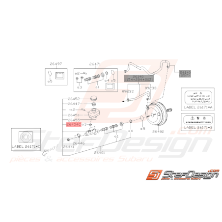 Joint de Réservoir Origine Subaru WRX STI 2008 - 2014 BRZ 2013 - 201937925