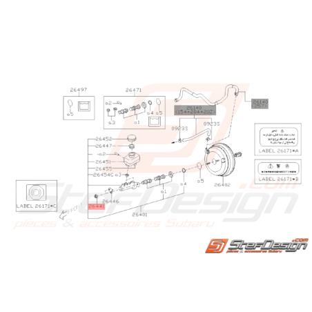 Écrou Origine Subaru WRX STI 2008 - 2014 BRZ 2013 - 201937926