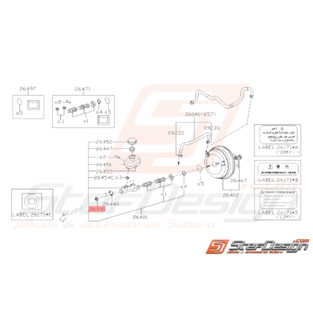 Écrou Origine Subaru WRX STI 2008 - 2014 BRZ 2013 - 201937940