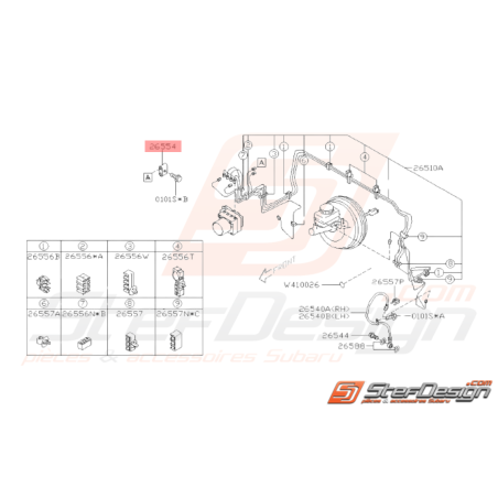 Connecteur Conduite frein Subaru GT 93-00 WRX STI 01-14 BRZ 13-1937947