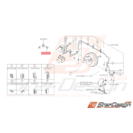 Vis de patte d'échangeur WRX STI BRZ37948