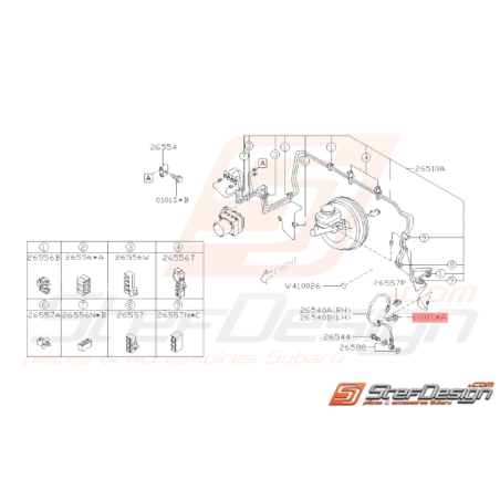 Vis de fixation Origine Subaru GT WRX STI BRZ37953