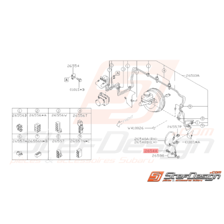 Vis banjo d'étrier avant GT 99 - 00 WRX STI 01 - 14 BRZ 13 - 1937954