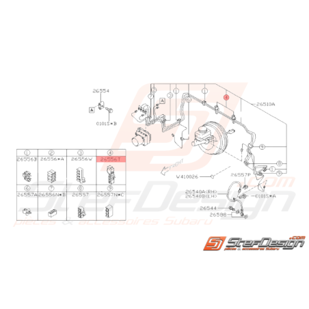 Attache Origine Subaru WRX STI 2001 - 201437959