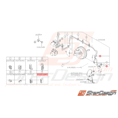 Attache Origine Subaru WRX STI 2001 - 201437962