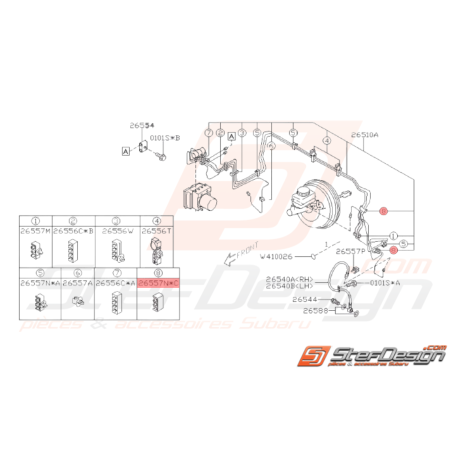 Attache Origine Subaru WRX STI 2001 - 201437978