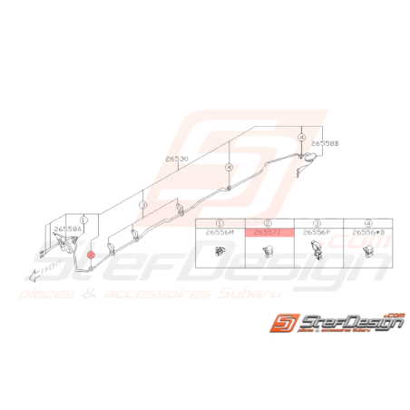 Attache Origine Subaru WRX STI 2008 - 201437985