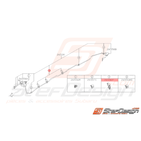 Attache Origine Subaru WRX STI 2008 - 201437986