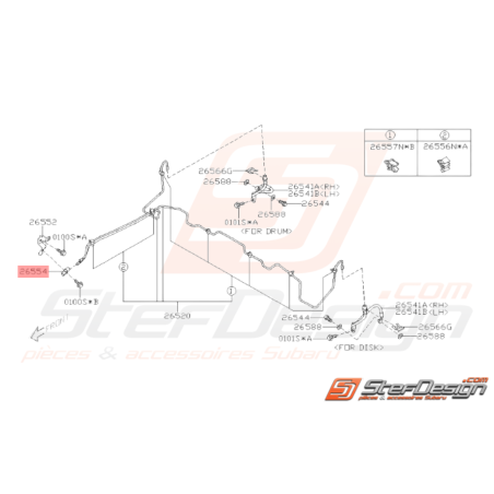 Connecteur Conduite frein Subaru GT 93-00 WRX STI 01-14 BRZ 13-1937991