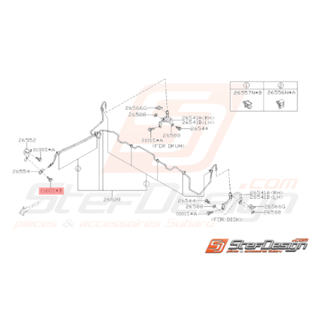 Vis Origine Subaru GT 1993 - 2000 WRX STI 2008 - 201437992