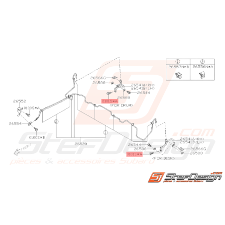 Vis de fixation Origine Subaru GT WRX STI BRZ37998