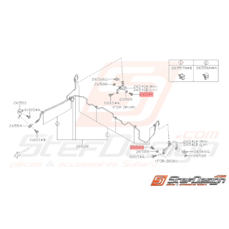 Vis banjo d'étrier avant GT 99 - 00 WRX STI 01 - 14 BRZ 13 - 1937999