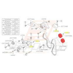 Galet tendeur de courroie...