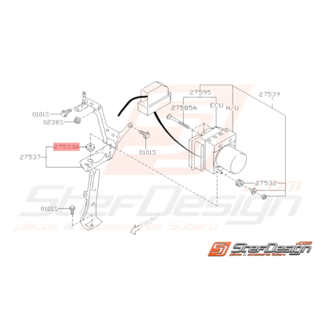 Amortisseur Origine Subaru WRX STI 2005 - 201438012