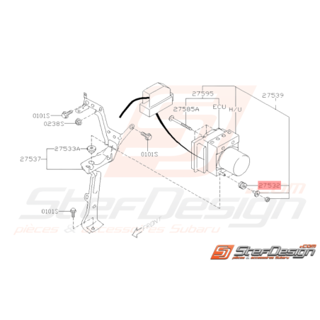 Amortisseur Unité Hydraulique Origine Subaru WRX STI 05-14 Avec DCCD38014