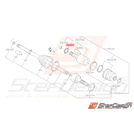 Plaque Chicanes Origine Subaru WRX STI 2008 - 201438032