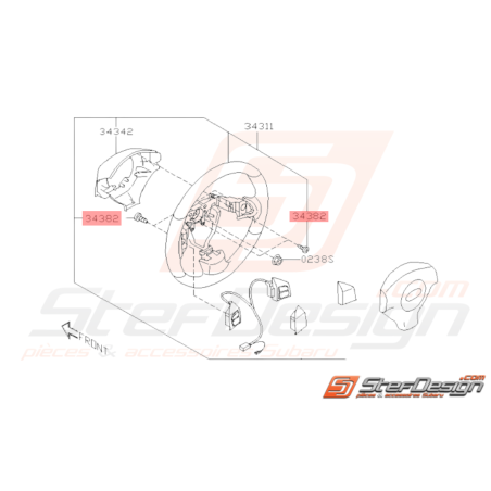 Vis taraudeuse Origine Subaru WRX 2004 - 2010 STI 2003 - 201438088