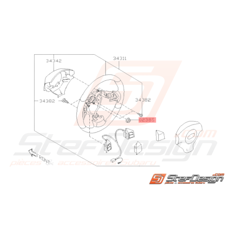 Ecrou Origine Subaru GT WRX STI BRZ FORESTER38089