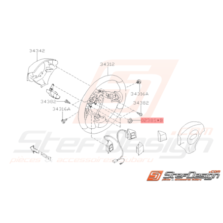 Ecrou Origine Subaru GT WRX STI BRZ FORESTER38096
