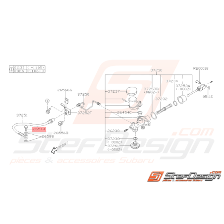 Vis banjo étrier frein arrière Origine Subaru FORESTER 97-02 GT 93-00 WRX STI 01-14 BRZ 13-1938275