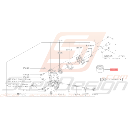 Filtre a huile origine Subaru pour GT 93-00 WRX 01-10 STI 01-19 FORESTER 97-02/05-0738531