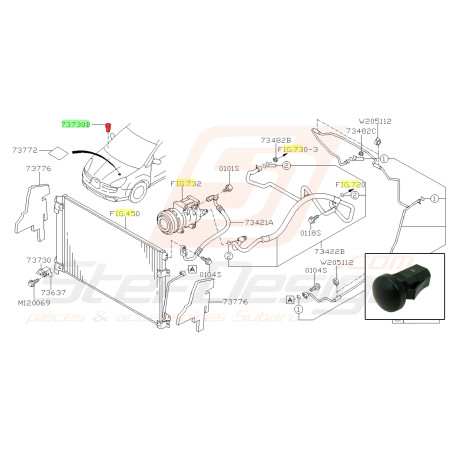 Capteur d'ensoleillement pour subaru tribeca 2007 à 201438629
