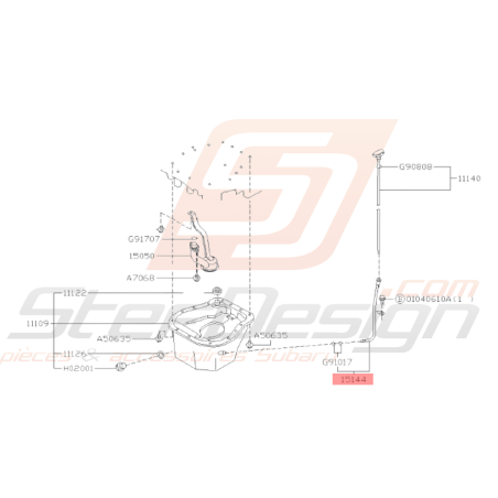 Joint de support jauge origine Subaru FORESTER Turbo 97-02/05-0738636