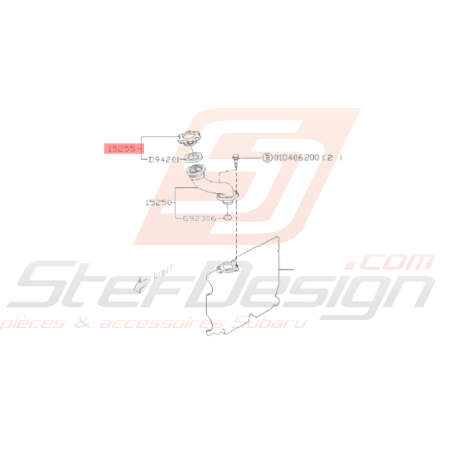 Bouchon remplissage d'huile Subaru GT WRX/STI FORESTER Turbo38642