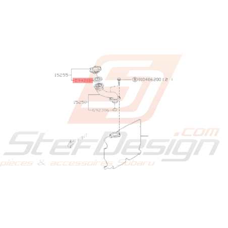 Joint de bouchon remplissage d'huile Origine Subaru GT WRX 01-11 STI 01-19 FORESTER Turbo 97-02/05-12 BRZ38643