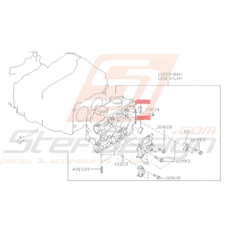 Demi lune culasse origine Subaru Impreza GT 93-00 WRX STI 01-18 FORESTER 97-02/05-0738673