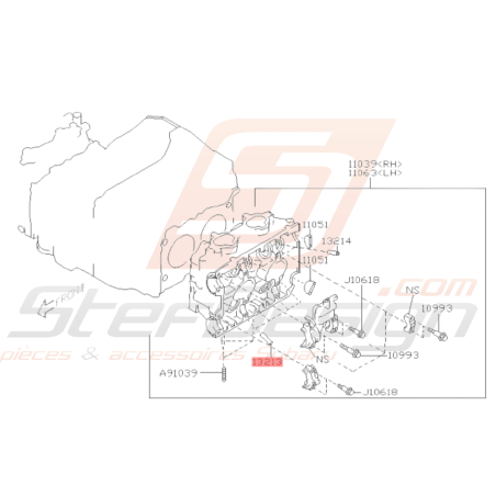 Guide de soupape d'échappement Origine Subaru GT 97-00 WRX/STI 01-14 FORESTER 97-02/05-0738674