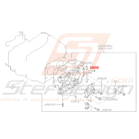 Guide de soupape d'admission Origine Subaru GT 97-00 WRX/STI 01-14 FORESTER 97-02/05-0738675