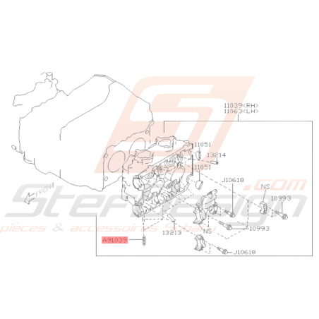 Goujon Culasse 10X41 Origine Subaru GT 94-00 STI 15-19 FORESTER Turbo 97-02/05-0738734