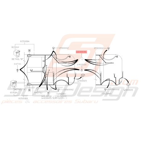 Passe fil Origine Subaru GT WRX STI BRZ Forester Turbo38763