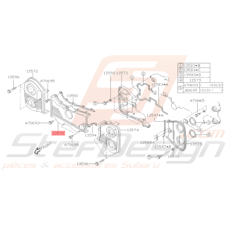 Carter de distribution central origine Subaru GT 93-00 WRX/STI 01-19 FORESTER 97-02/05-0738923