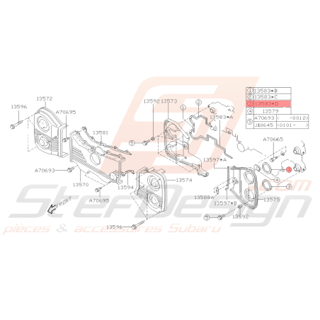 Joint de carter de distribution GT 99-00 WRX/STI 01-19 FORESTER 97-02/05-0738933