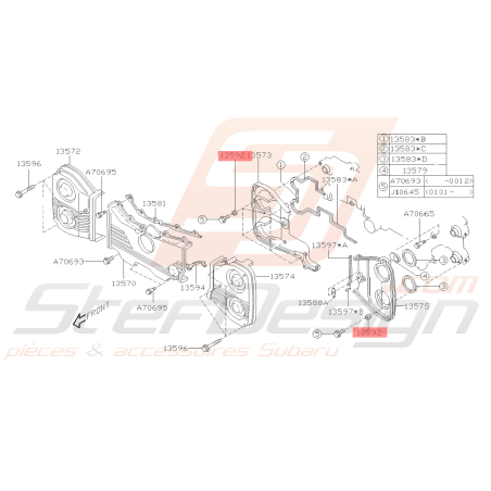 Support Carter Distribution Origine Subaru GT 93-00 WRX STI 01-19 FORESTER 97-02/05-0738935