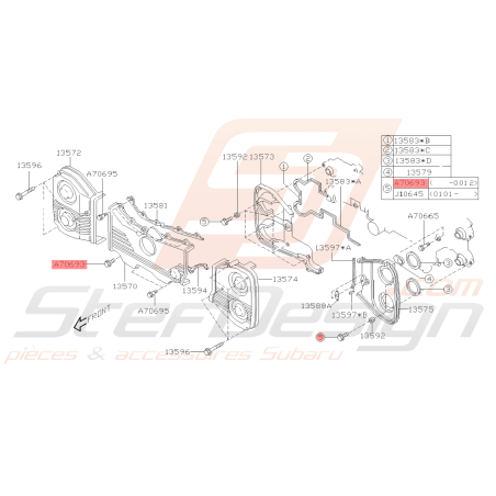 Vis de fixation Carter Distribution Origine Subaru GT 93-00 WRX 01-10 STI 01-19 FORESTER 97-02/05-0738955