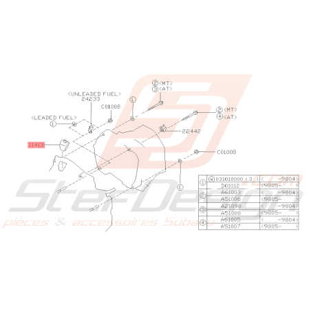 Bouchon contrôle Volant Moteur Subaru GT 93-00 WRX 01-10 STI 01-19 FORESTER 97-02/05-0738960