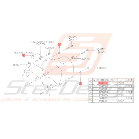 Rondelle Origine Subaru WRX STI GT BRZ/GT86 FORESTER38964